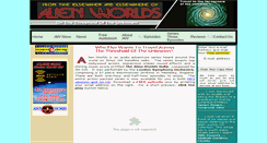 Desktop Screenshot of alienworlds.com